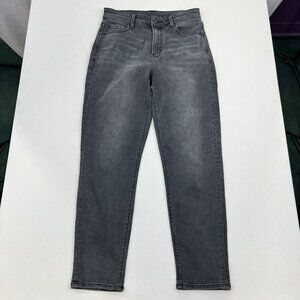 American Eagle Womens Gray High Rise Stretch Mom Jeans Size 4R